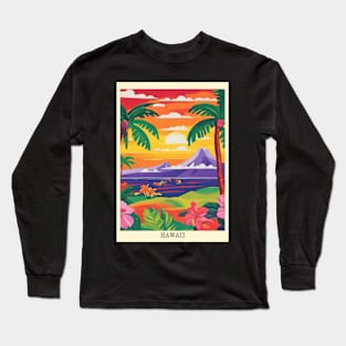 fauvism art of Hawaii usa 4 Long Sleeve T-Shirt